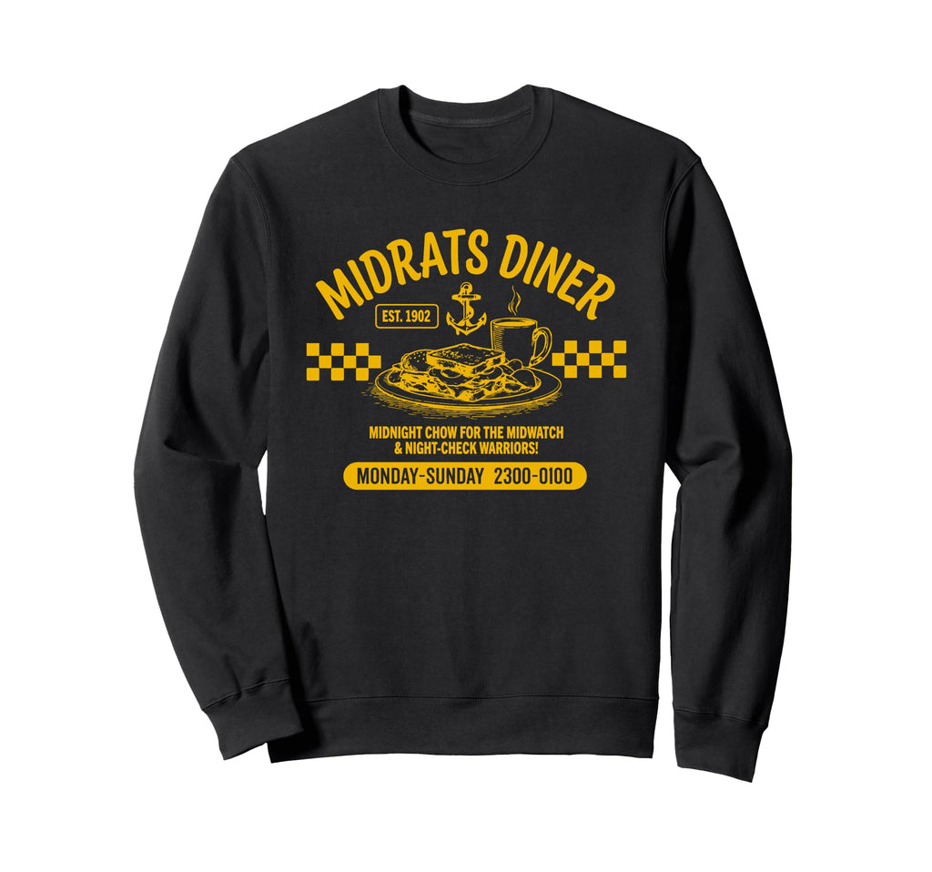 Midrats Diner Funny Sailor Sweatshirt - Graphic Print Men Women - T-Shirt, Sweatshirt, Hoodie
