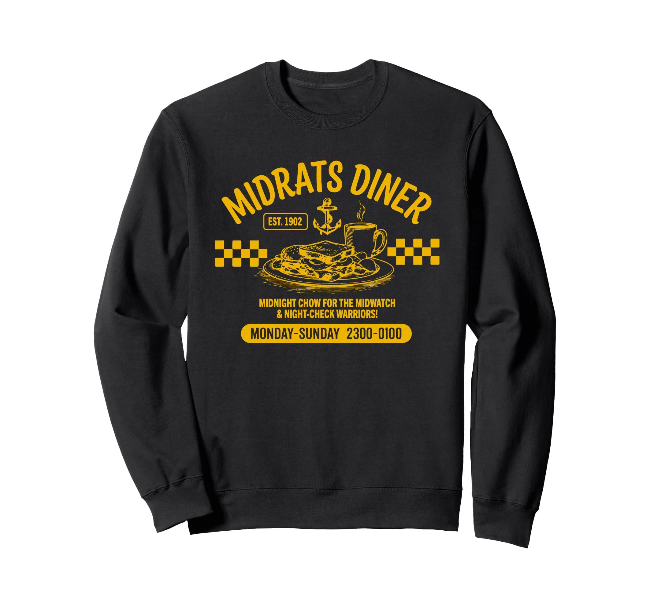 Midrats Diner Funny Sailor Sweatshirt - Graphic Print Men Women - T-Shirt, Sweatshirt, Hoodie