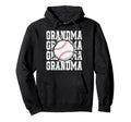 Baseball Grandma Cracked Wall Family Hoodie - Minimalist Print for Adults - T-Shirt, Sweatshirt, Hoodie