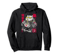 Japanese Streetwear Fatty Cat Eats Hoodie - Casual Everyday Wear Men Women - T-Shirt, Sweatshirt, Hoodie