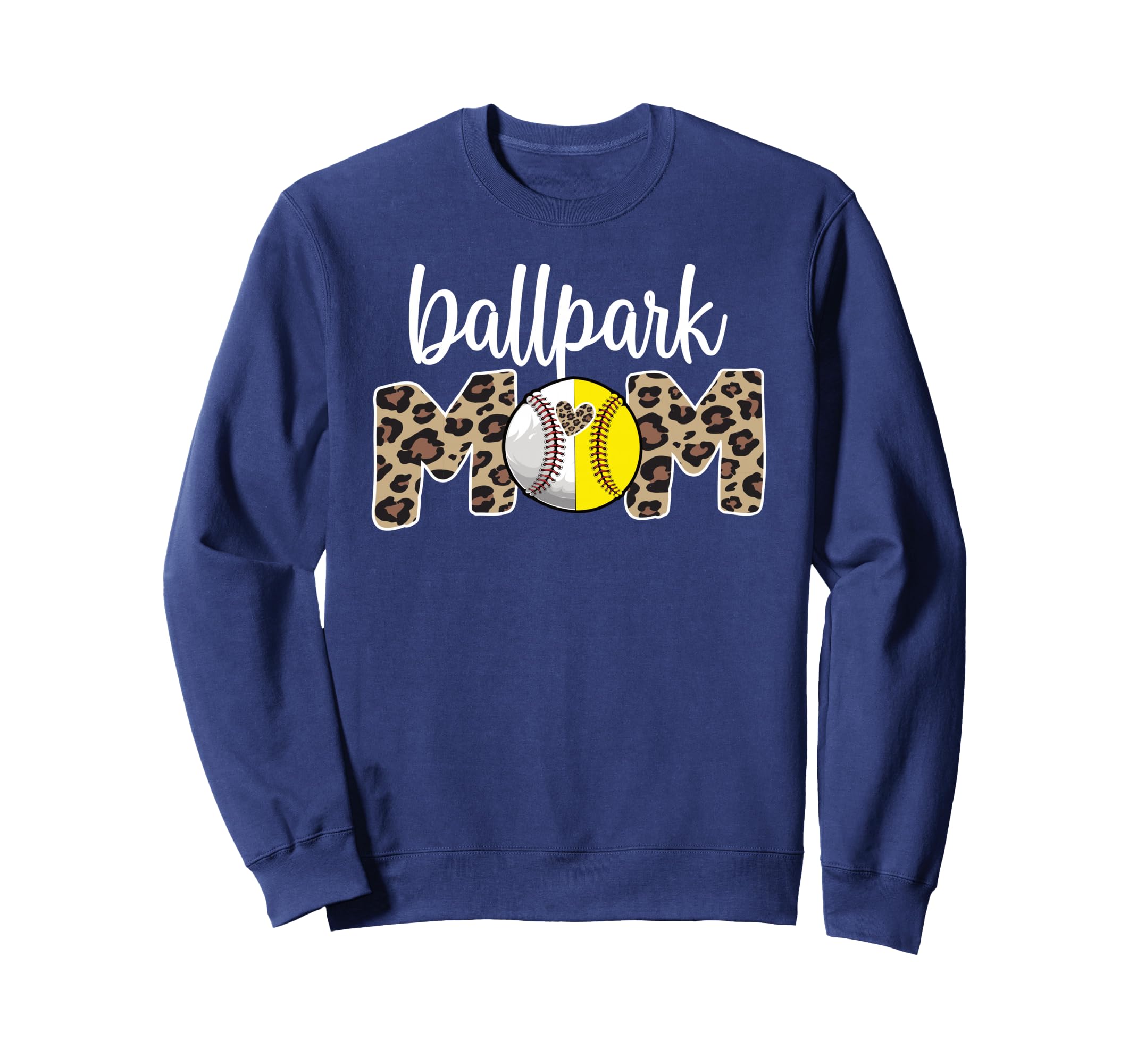 Ballpark Mom Proud Baseball Sweatshirt - Novelty Apparel for Adults - T-Shirt, Sweatshirt, Hoodie