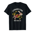 Leonardtown Maryland Crab Distressed T-Shirt - Novelty Apparel Unisex - T-Shirt, Sweatshirt, Hoodie