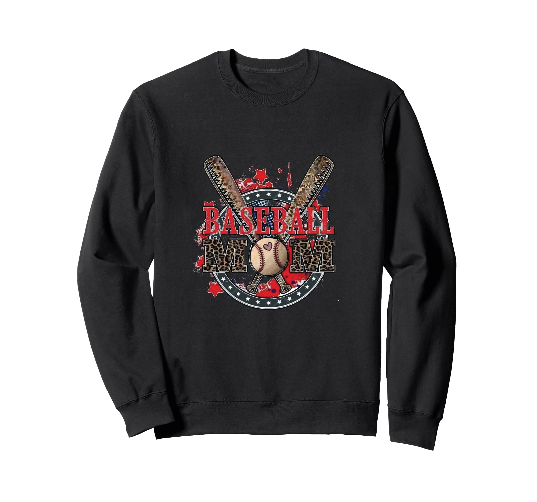 Baseball Mom Sweatshirt - Graphic Print Unisex - T-Shirt, Sweatshirt, Hoodie