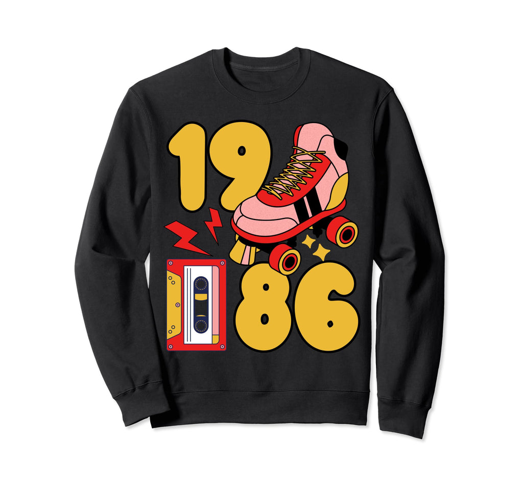 Old School 80S Vibes 1986 Hip Hop Sweatshirt - Aesthetic Graphic Men Women - T-Shirt, Sweatshirt, Hoodie