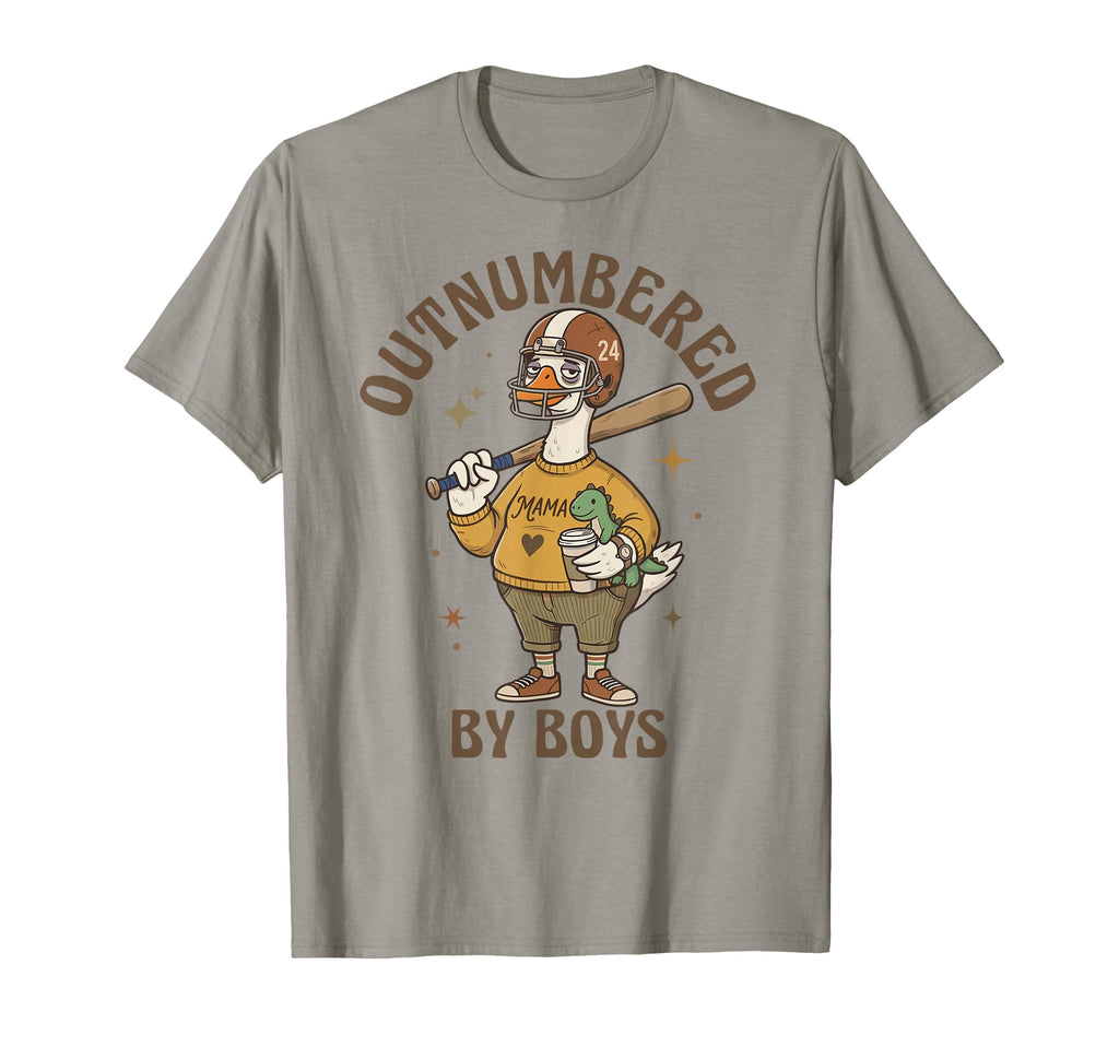 Outnumbered Goose Mom Baseball T-Shirt - Casual Everyday Wear Men Women - T-Shirt, Sweatshirt, Hoodie