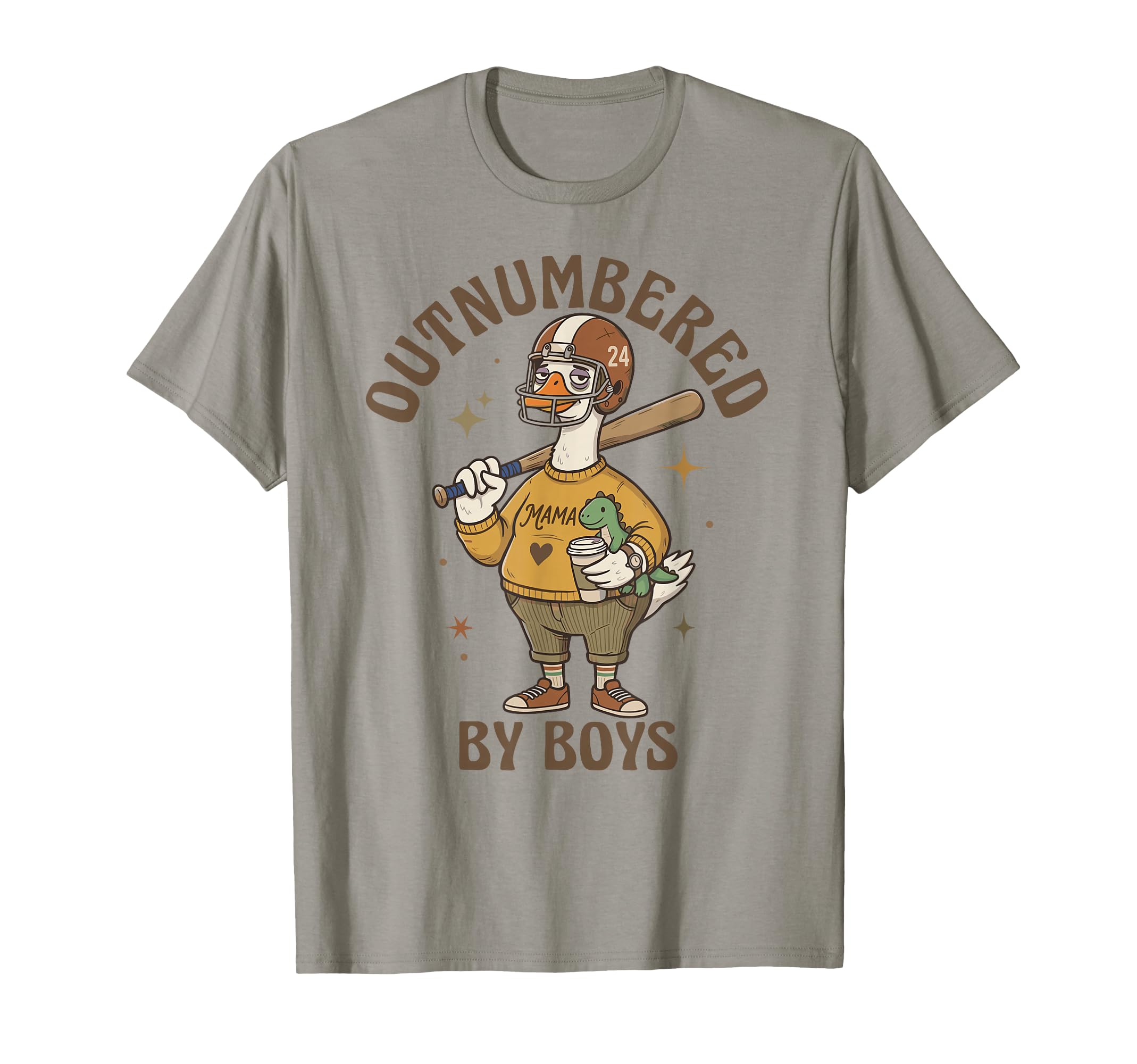 Outnumbered Goose Mom Baseball T-Shirt - Casual Everyday Wear Men Women - T-Shirt, Sweatshirt, Hoodie