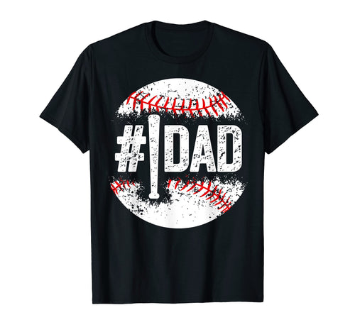 1 Dad Baseball Number One Daddy Son T-Shirt - Unique Graphic Men Women - T-Shirt, Sweatshirt, Hoodie