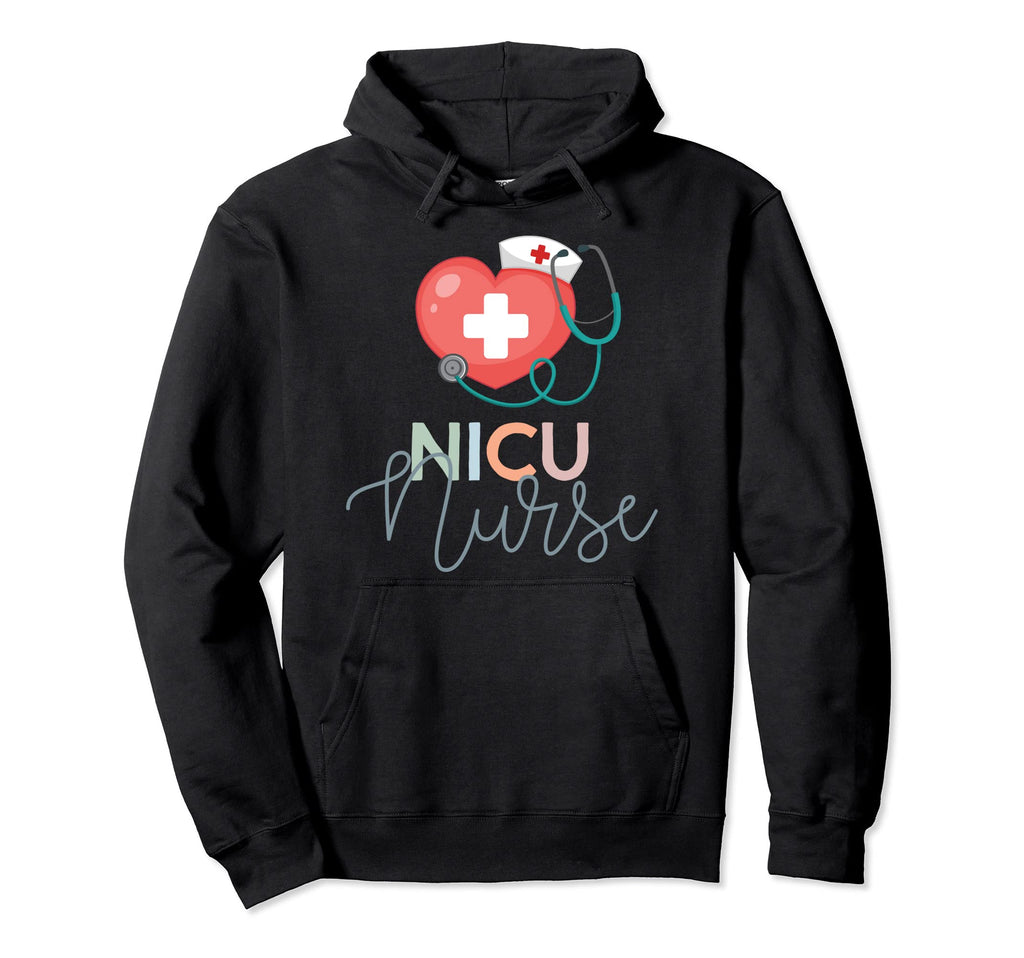 Nicu Nurse Icu Neonatal Boho Heart Hoodie - Aesthetic Graphic Men Women - T-Shirt, Sweatshirt, Hoodie