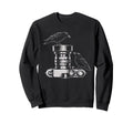 Photographer Raven Camera Lens Sweatshirt - Streetwear Style for Adults - T-Shirt, Sweatshirt, Hoodie