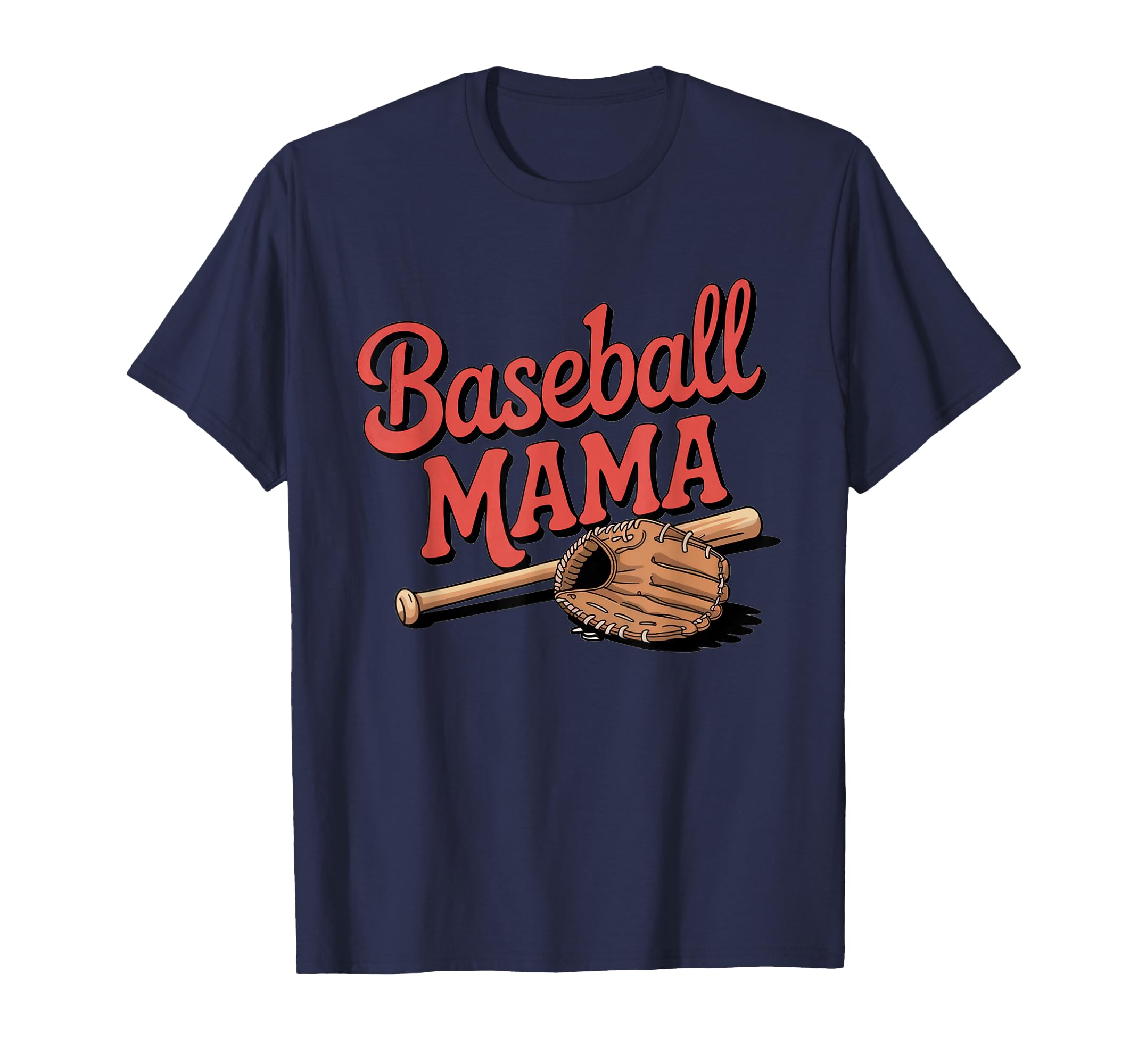 Baseball Mama Game Day Sports Mom T-Shirt - Graphic Print for Adults - T-Shirt, Sweatshirt, Hoodie