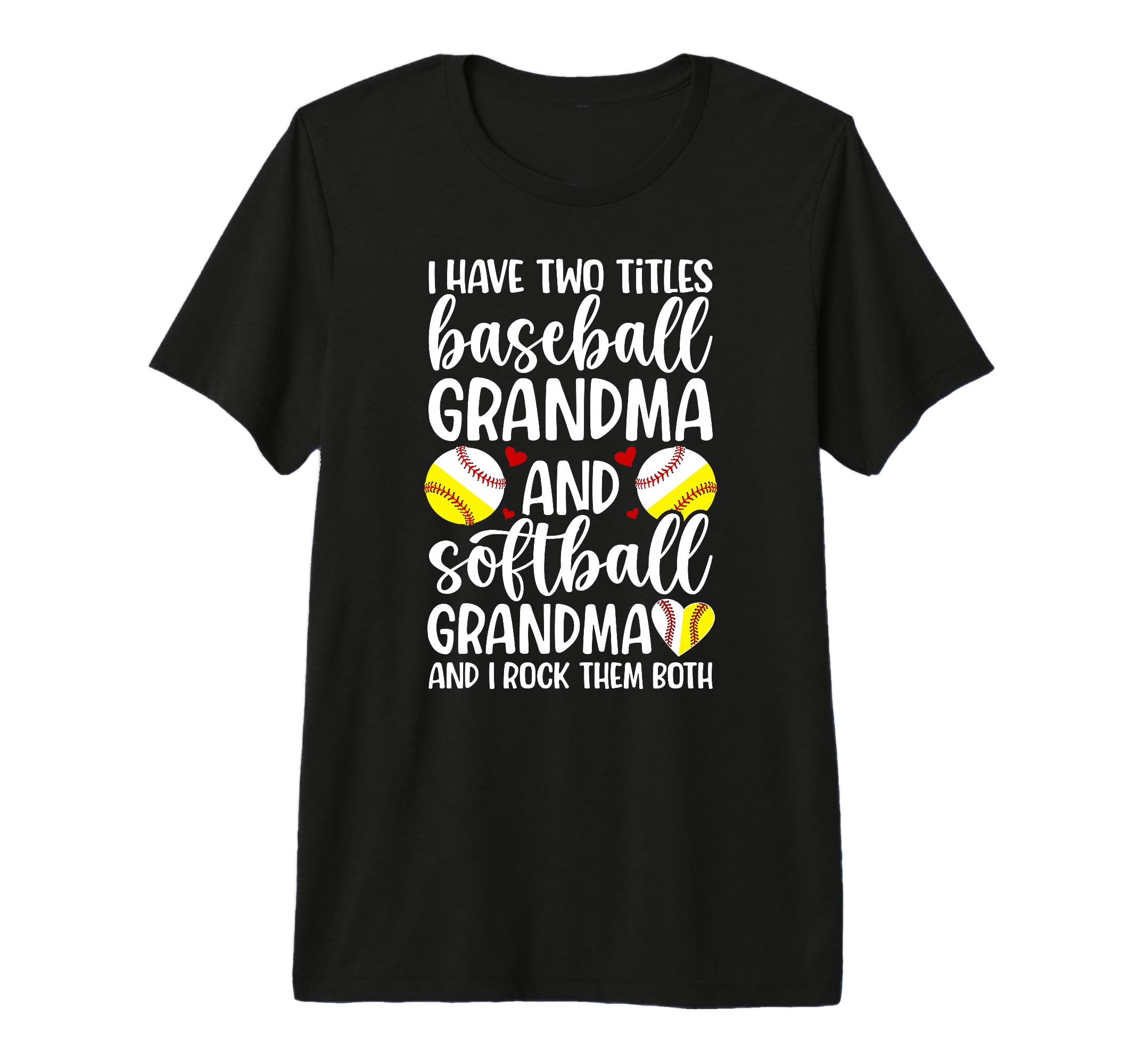 Baseball Grandma And Softball T-Shirt - Custom Art Print for Adults - T-Shirt, Sweatshirt, Hoodie