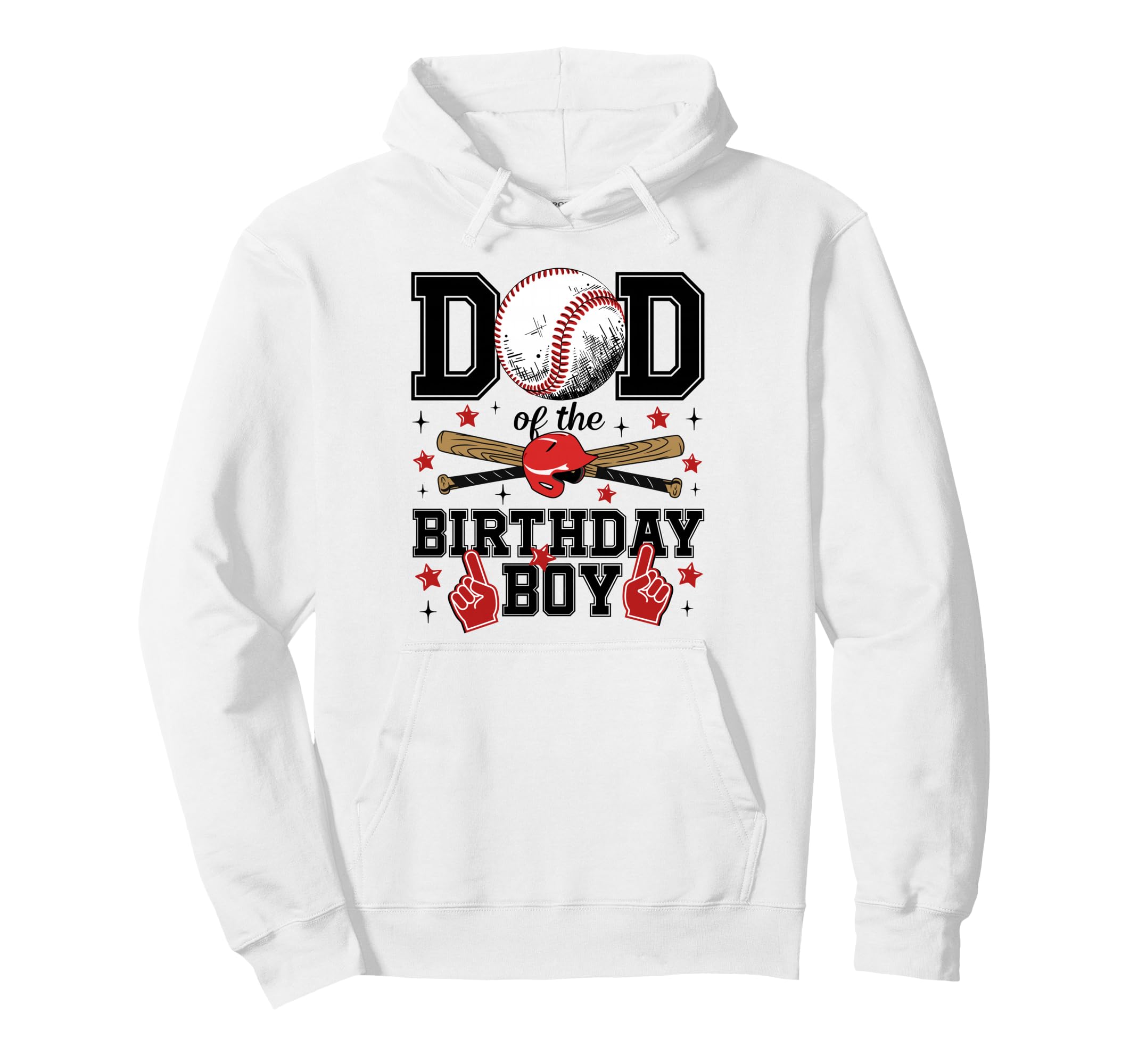 Dad Birthday Baseball Sport Family Hoodie - Casual Everyday Wear Men Women - T-Shirt, Sweatshirt, Hoodie