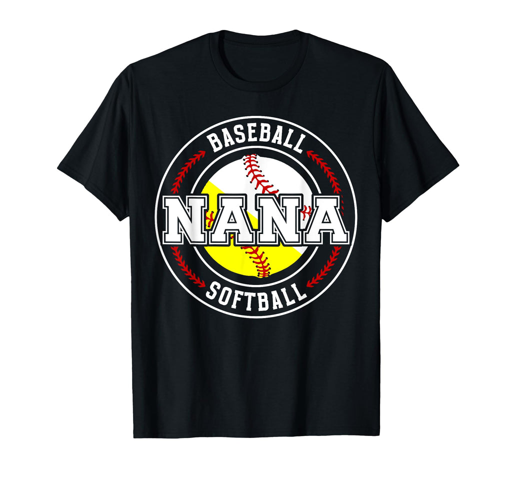 Baseball Softball Nana Softball T-Shirt - Minimalist Print for Adults - T-Shirt, Sweatshirt, Hoodie