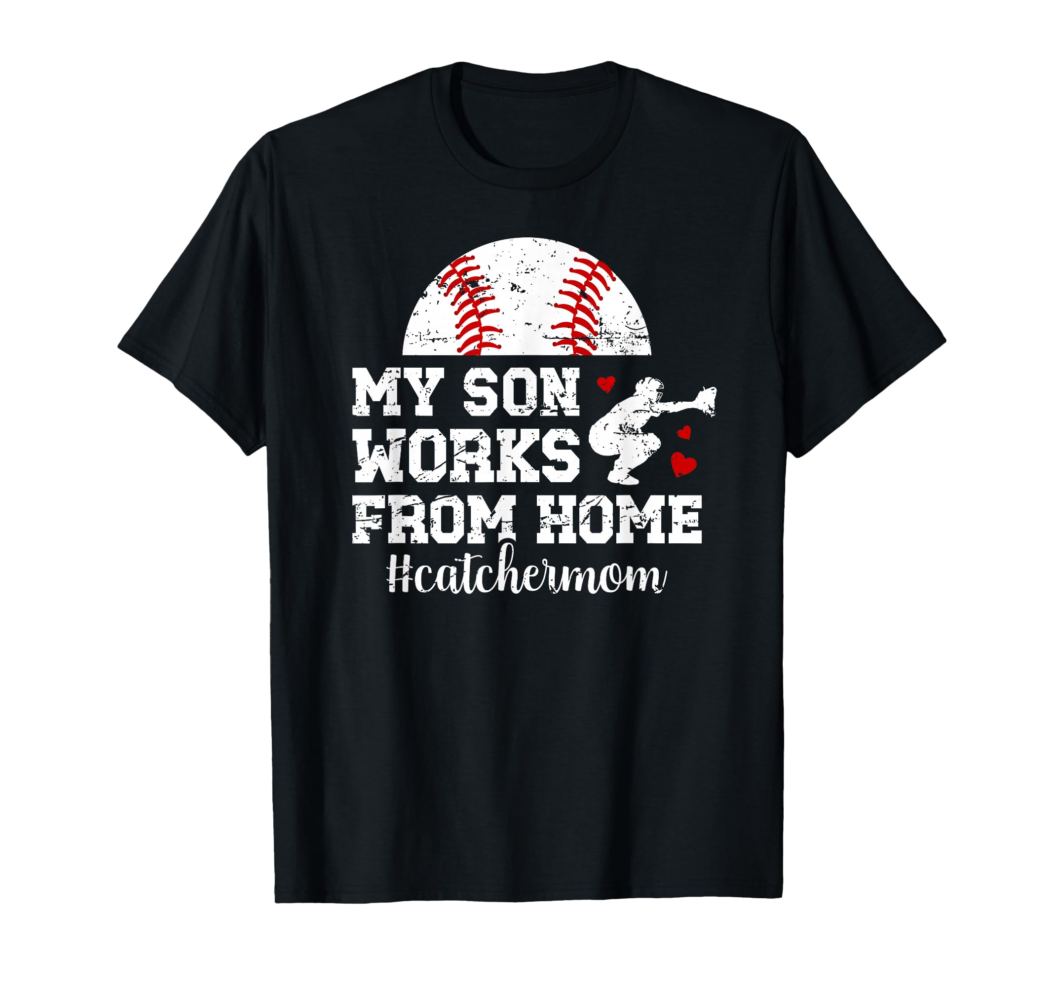 Funny Baseball Catcher Mom Baseball T-Shirt - Custom Art Print for Adults - T-Shirt, Sweatshirt, Hoodie
