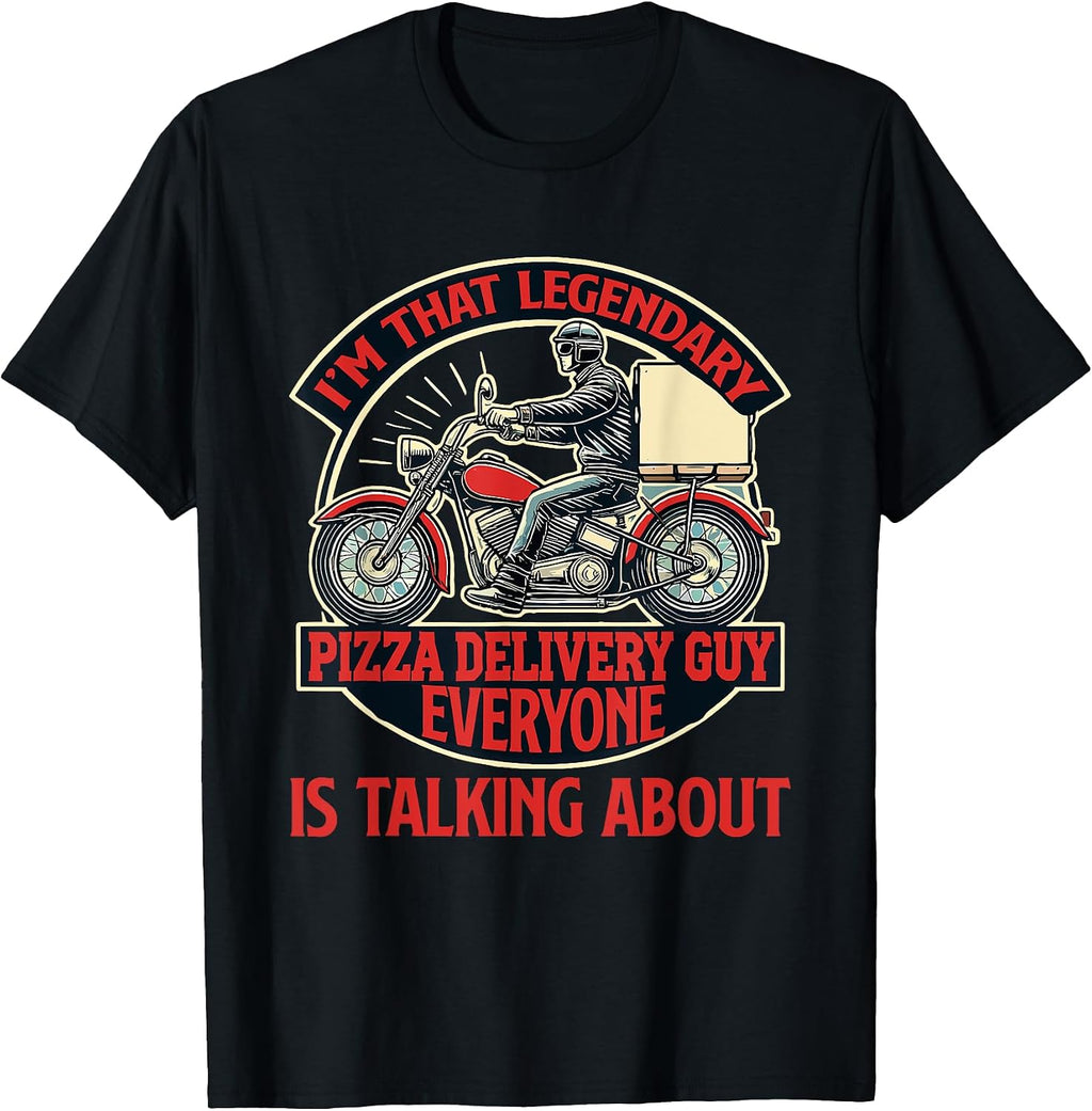 Pizza Delivery Man Food Lover - Adult & Kids T-Shirts, Sweatshirts & Hoodies apparel design preview 1