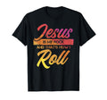 Jesus Is My Rock Thats How I Roll T-Shirt - Minimalist Print for Adults - T-Shirt, Sweatshirt, Hoodie