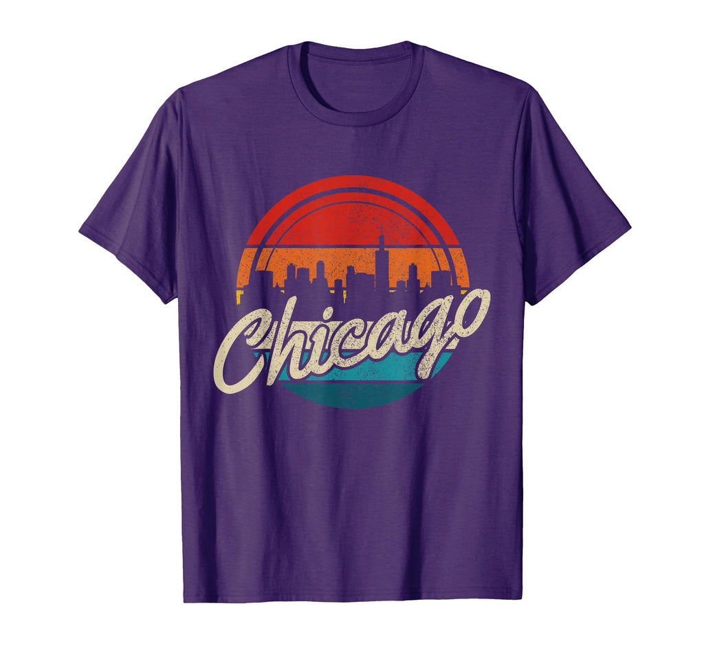 Chicago Illinois Skyline Usa America T-Shirt - Minimalist Print Unisex - T-Shirt, Sweatshirt, Hoodie