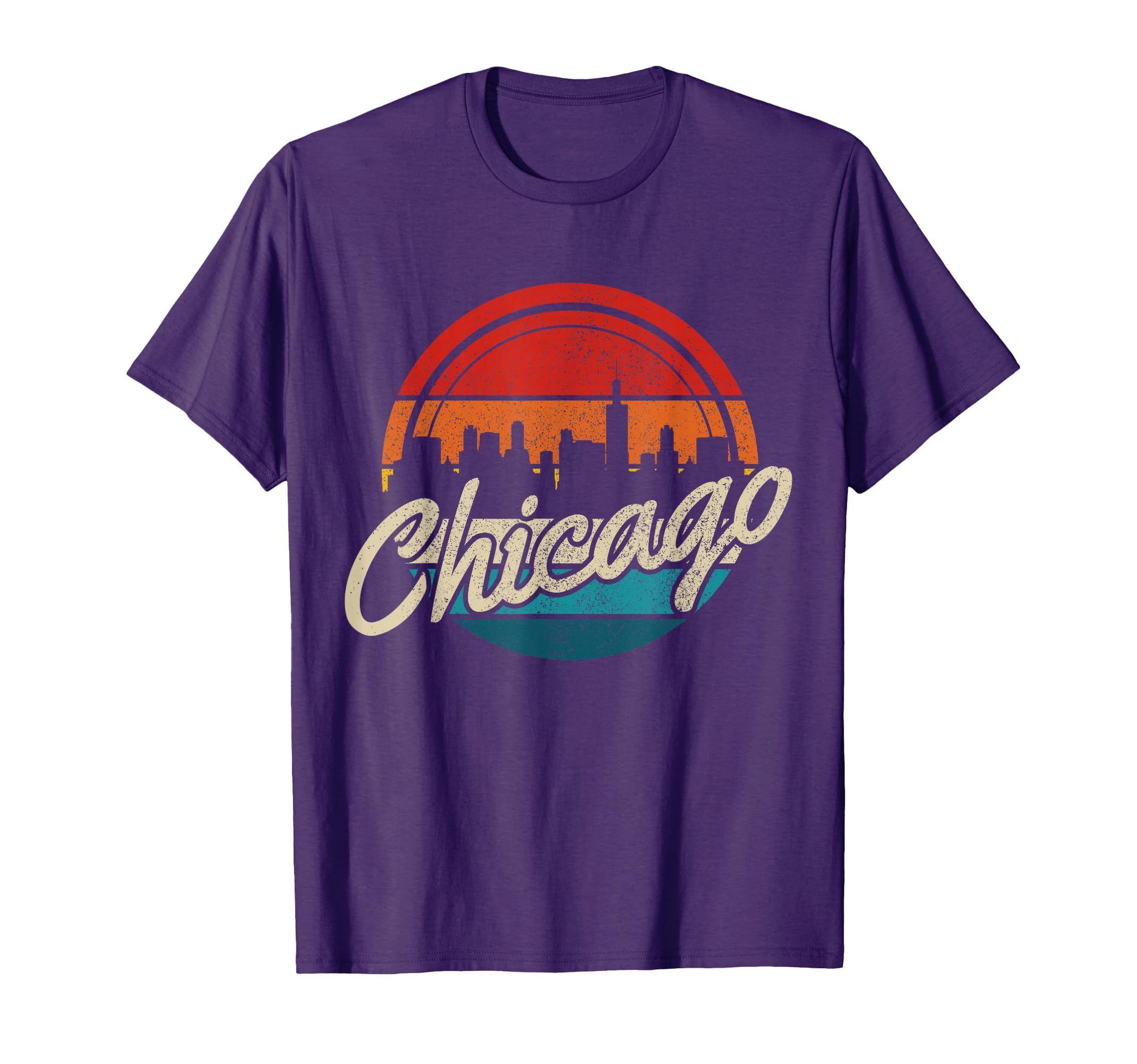 Chicago Illinois Skyline Usa America T-Shirt - Minimalist Print Unisex - T-Shirt, Sweatshirt, Hoodie