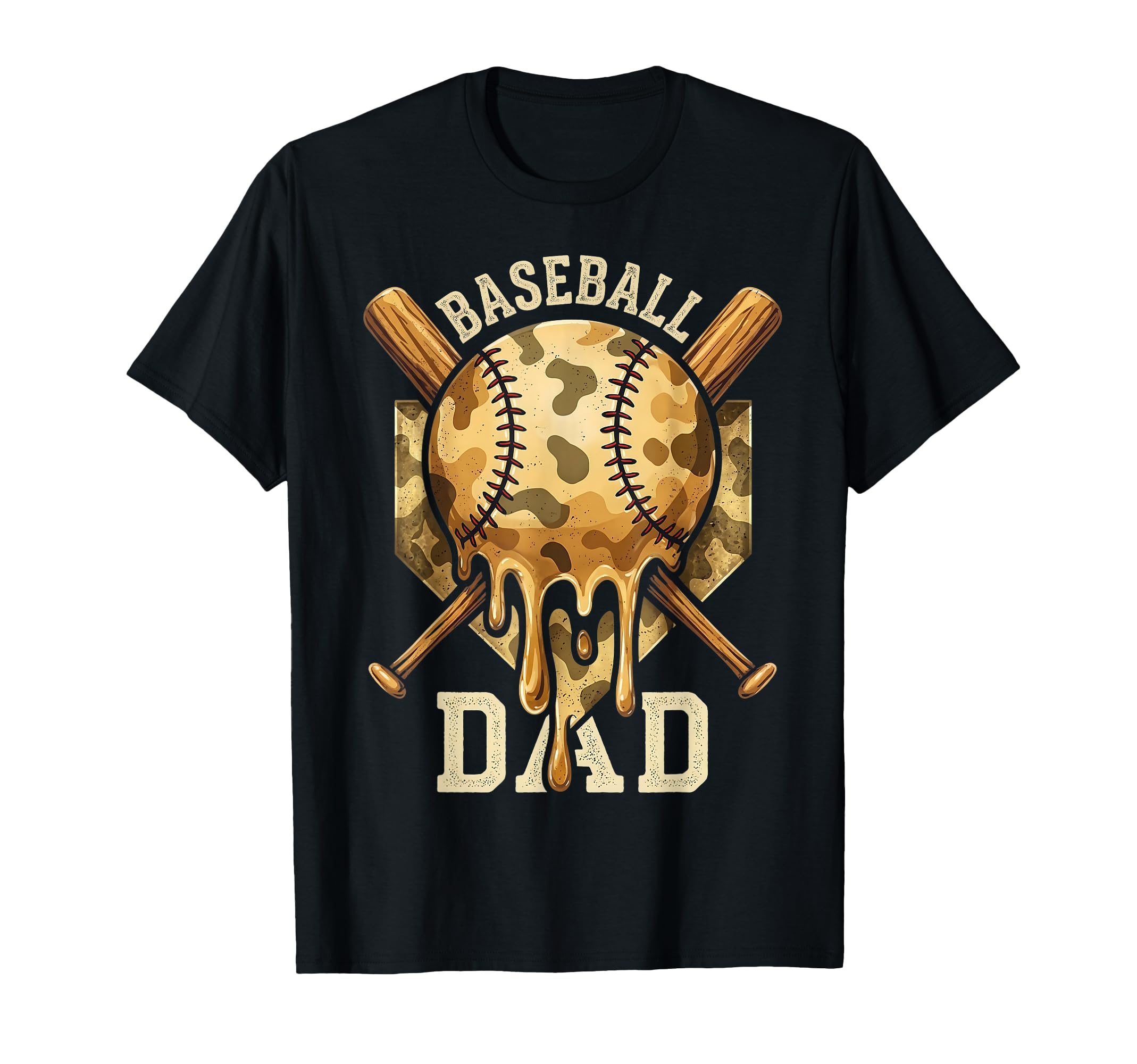 Baseball Dad Ice Cream Drip Fathers T-Shirt - Streetwear Style Men Women - T-Shirt, Sweatshirt, Hoodie