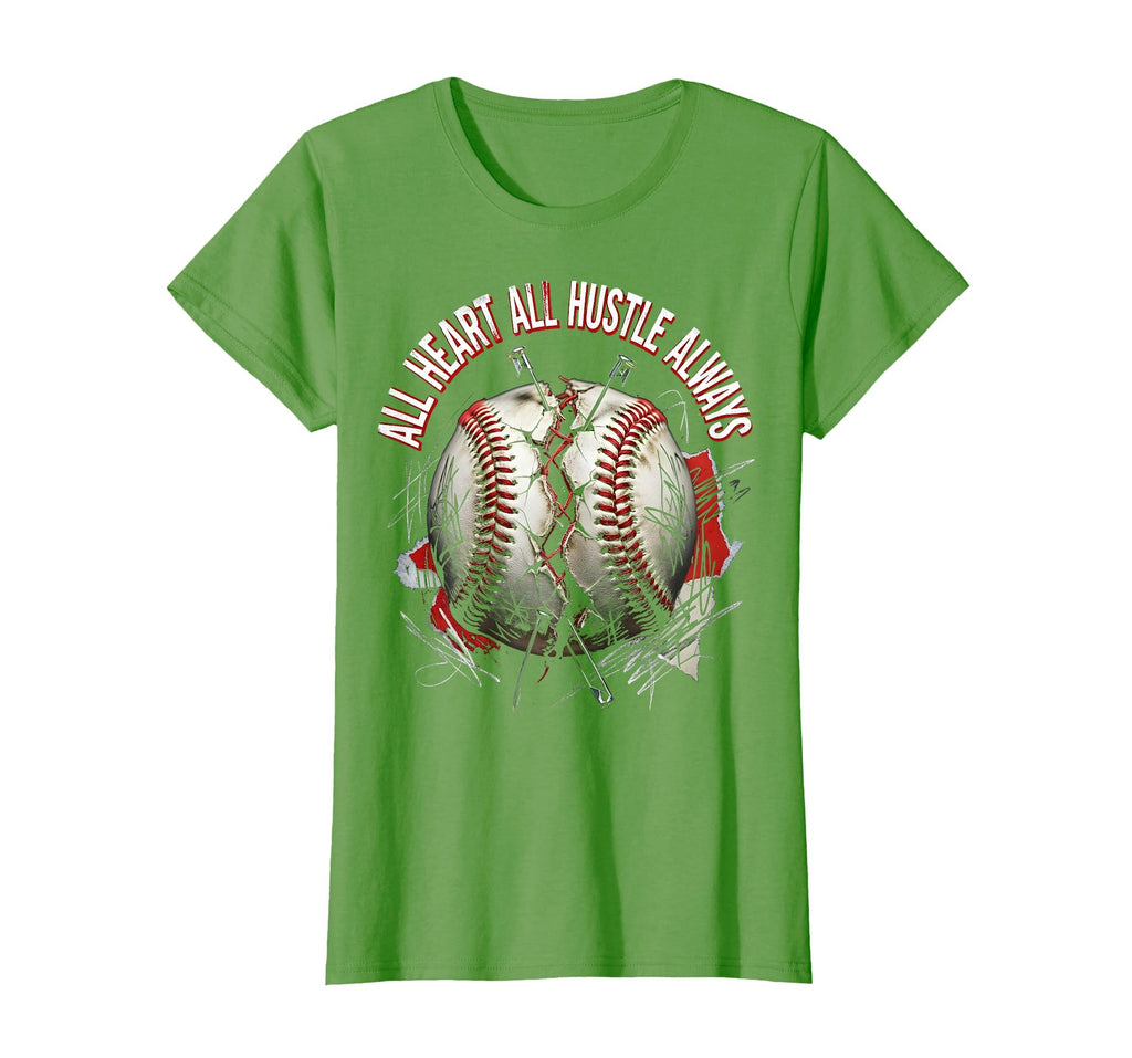 All Heart All Hustle Always Baseball T-Shirt - Novelty Apparel Men Women - T-Shirt, Sweatshirt, Hoodie