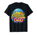 Ice Cream Drip Softball Dad Game T-Shirt - Aesthetic Graphic for Adults - T-Shirt, Sweatshirt, Hoodie