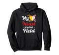 My Heart Is That Field Baseball Hoodie - Trendy Graphic for Adults - T-Shirt, Sweatshirt, Hoodie