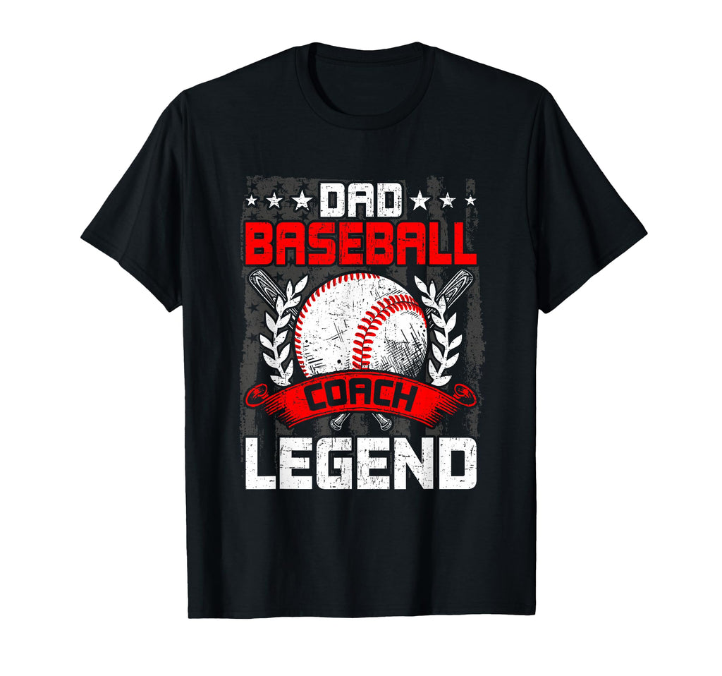 Dad Baseball Coach Legend Baseball Lover T-Shirt - Minimalist Print Unisex - T-Shirt, Sweatshirt, Hoodie