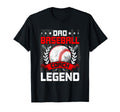 Dad Baseball Coach Legend Baseball Lover T-Shirt - Minimalist Print Unisex - T-Shirt, Sweatshirt, Hoodie