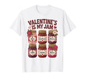 80S 90S Valentines Day Is My Jam Floral T-Shirt - Unique Graphic Men Women - T-Shirt, Sweatshirt, Hoodie
