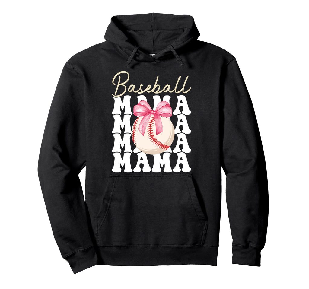 Baseball Mama Mothers Day Baseball Mom Hoodie - Minimalist Print for Adults - T-Shirt, Sweatshirt, Hoodie