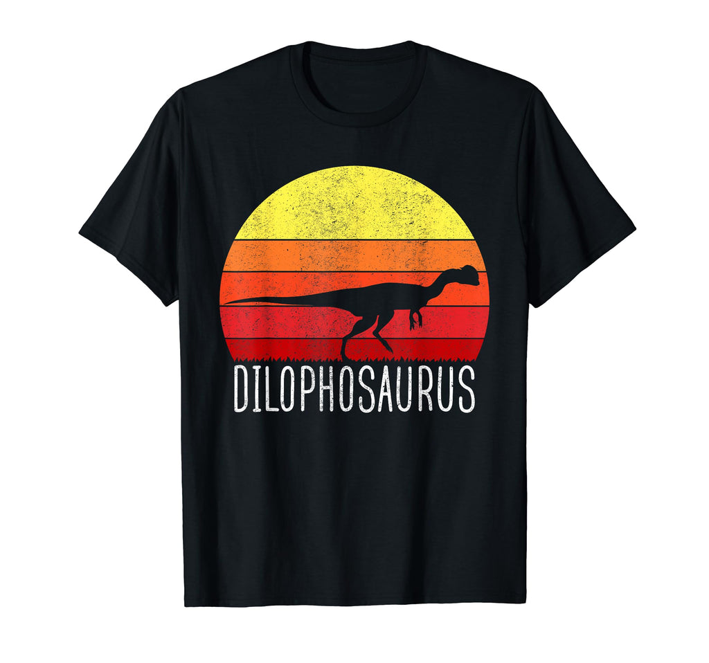 Dilophosaurus Sunset Dinosaur T-Shirt - Trendy Graphic Men Women - T-Shirt, Sweatshirt, Hoodie