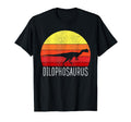 Dilophosaurus Sunset Dinosaur T-Shirt - Trendy Graphic Men Women - T-Shirt, Sweatshirt, Hoodie