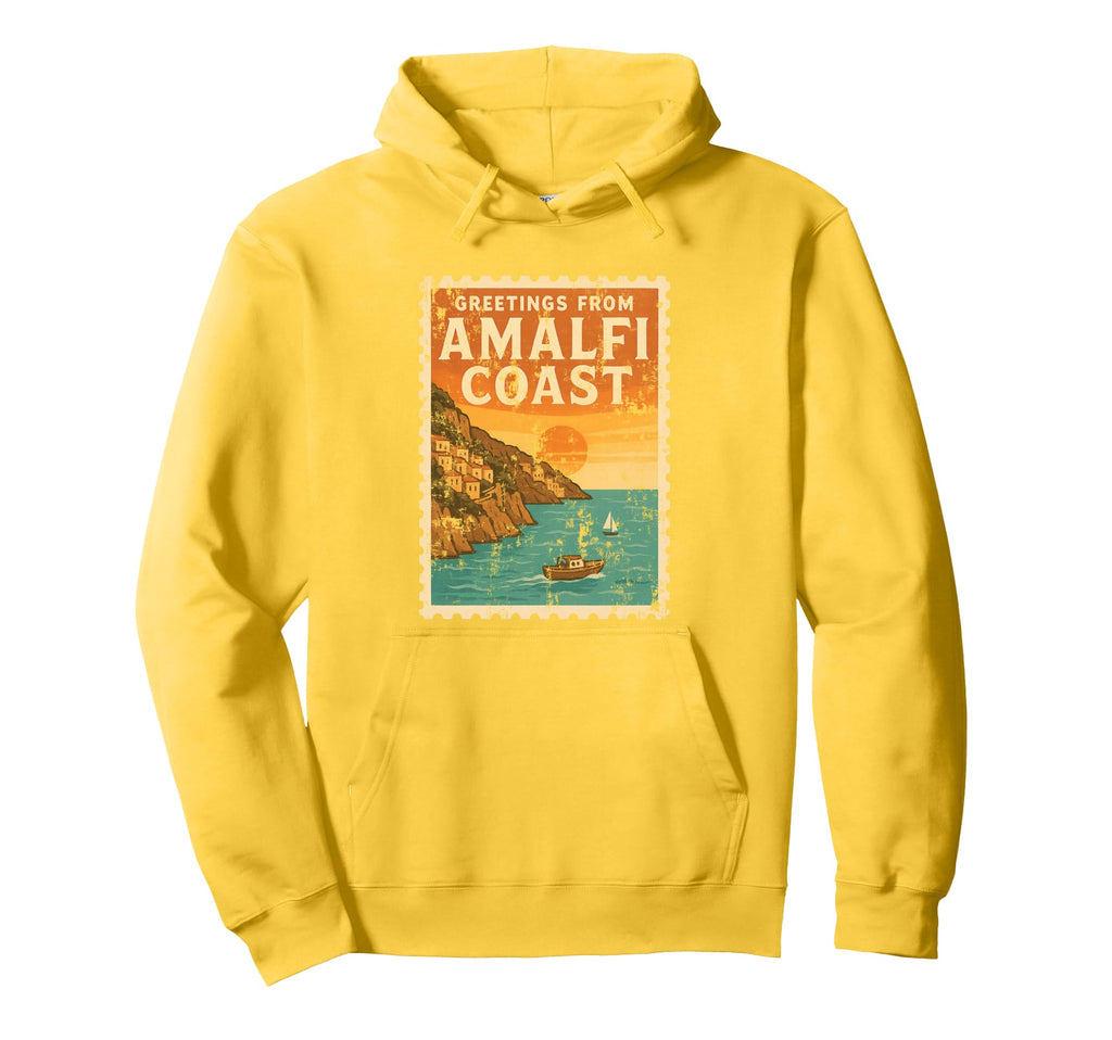 Amalfi Coast Sunset Italy Hoodie - Casual Everyday Wear for Adults - T-Shirt, Sweatshirt, Hoodie