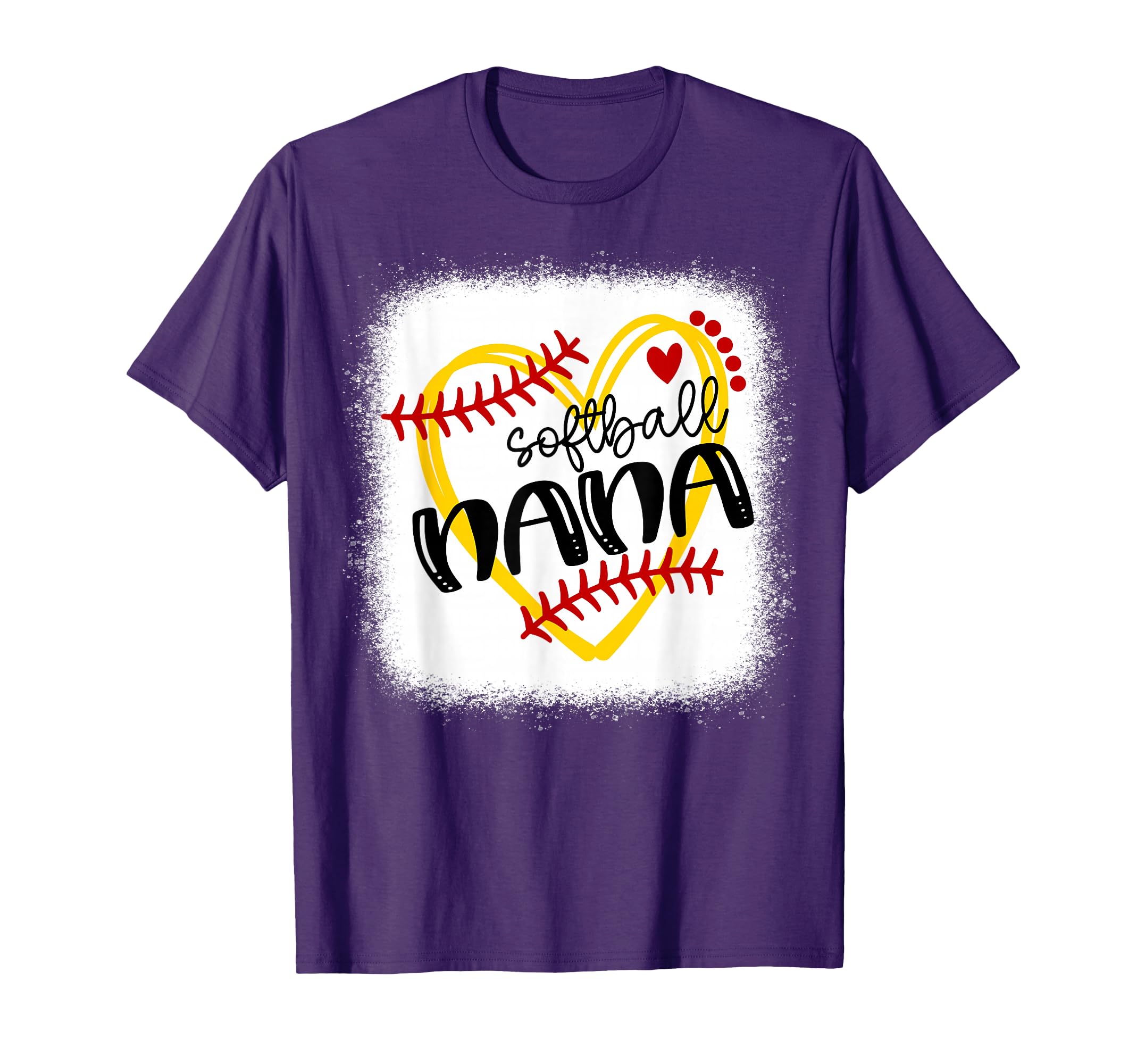 Personalized Softball Heart Nana T-Shirt - Fun Novelty Design Unisex - T-Shirt, Sweatshirt, Hoodie