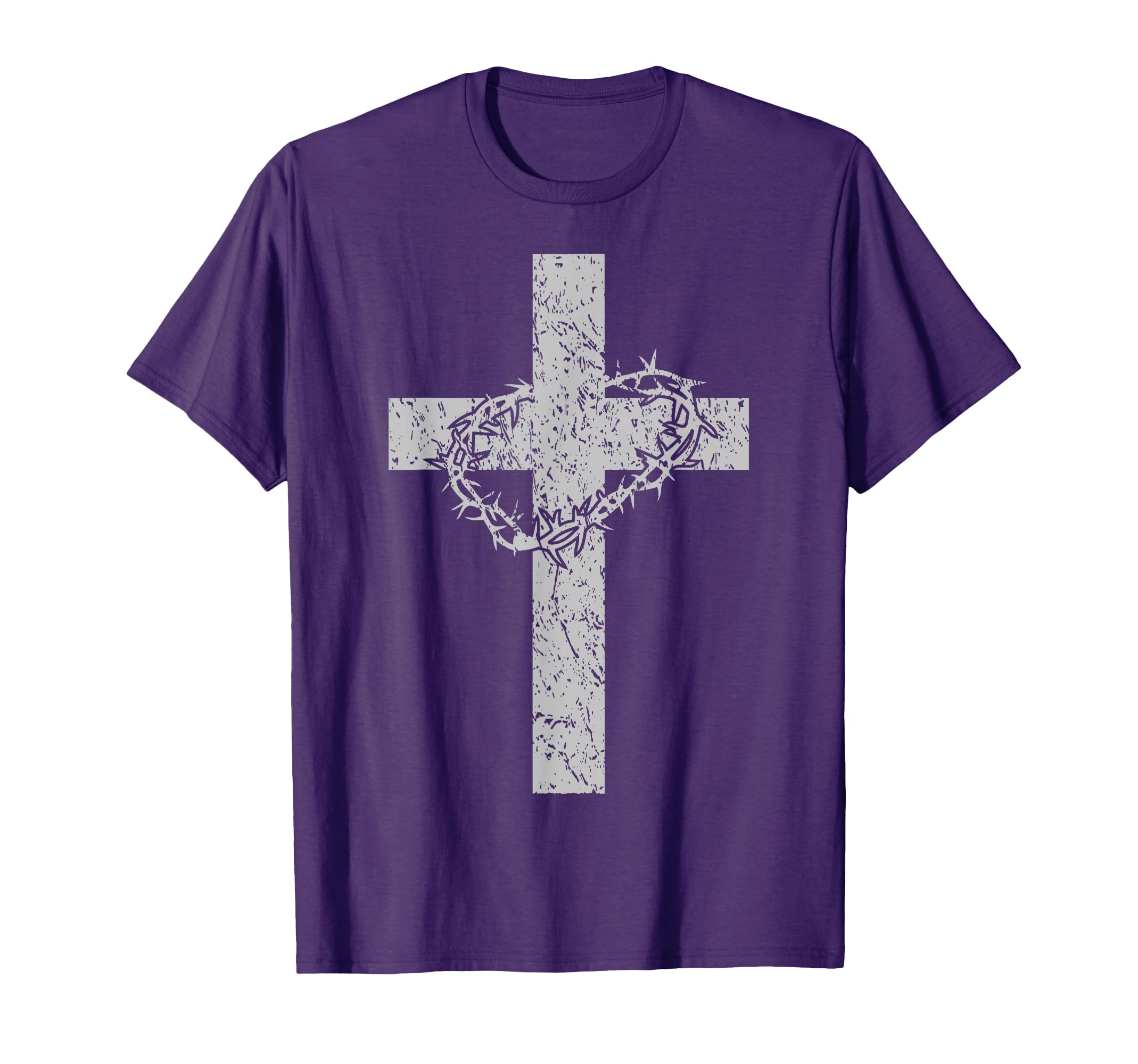 Distressed Cross Crown Thorns T-Shirt - Streetwear Style for Adults - T-Shirt, Sweatshirt, Hoodie