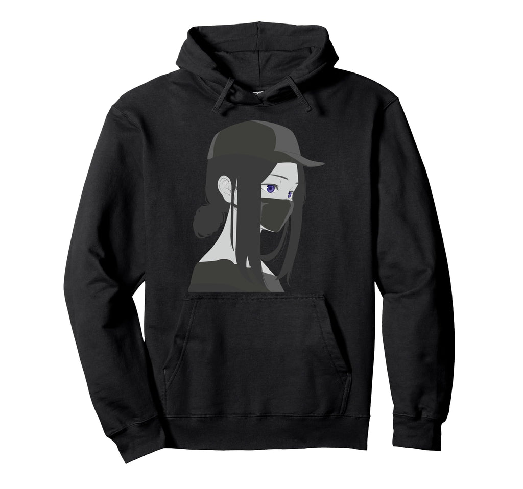 Mask Japanese Aesthetic Vaporwave Hoodie - Casual Everyday Wear Men Women - T-Shirt, Sweatshirt, Hoodie