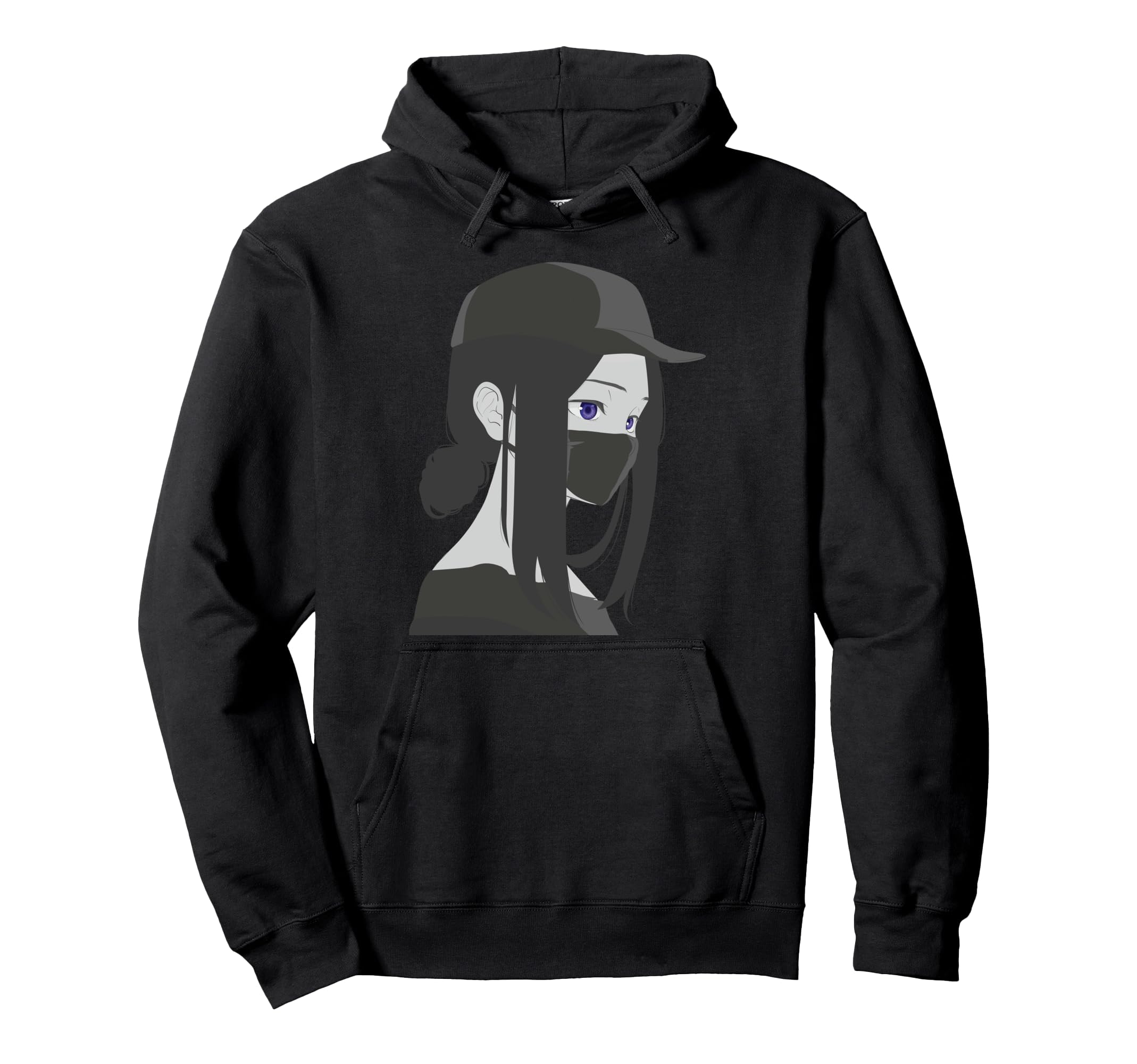 Mask Japanese Aesthetic Vaporwave Hoodie - Casual Everyday Wear Men Women - T-Shirt, Sweatshirt, Hoodie