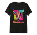 Taurus Bull Neon 80S Vaporwave Zodiac T-Shirt - Graphic Print for Adults - T-Shirt, Sweatshirt, Hoodie