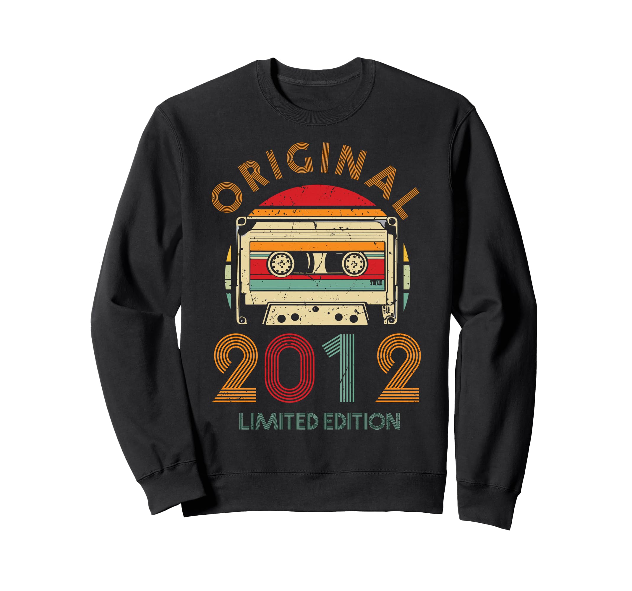 2012 Cassette Tape 14Th Birthday Sweatshirt - Graphic Print for Adults - T-Shirt, Sweatshirt, Hoodie