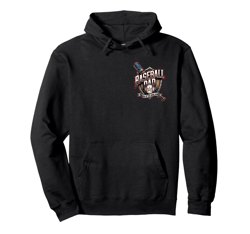 American Baseball Dad Hoodie - Custom Art Print Unisex - T-Shirt, Sweatshirt, Hoodie