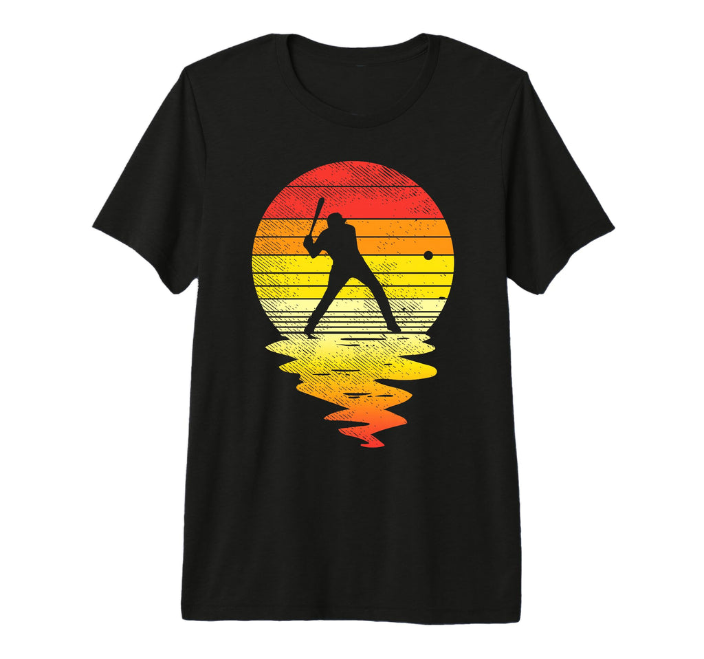 Baseball Sunset Player Pitcher Coach T-Shirt - Graphic Print Men Women - T-Shirt, Sweatshirt, Hoodie