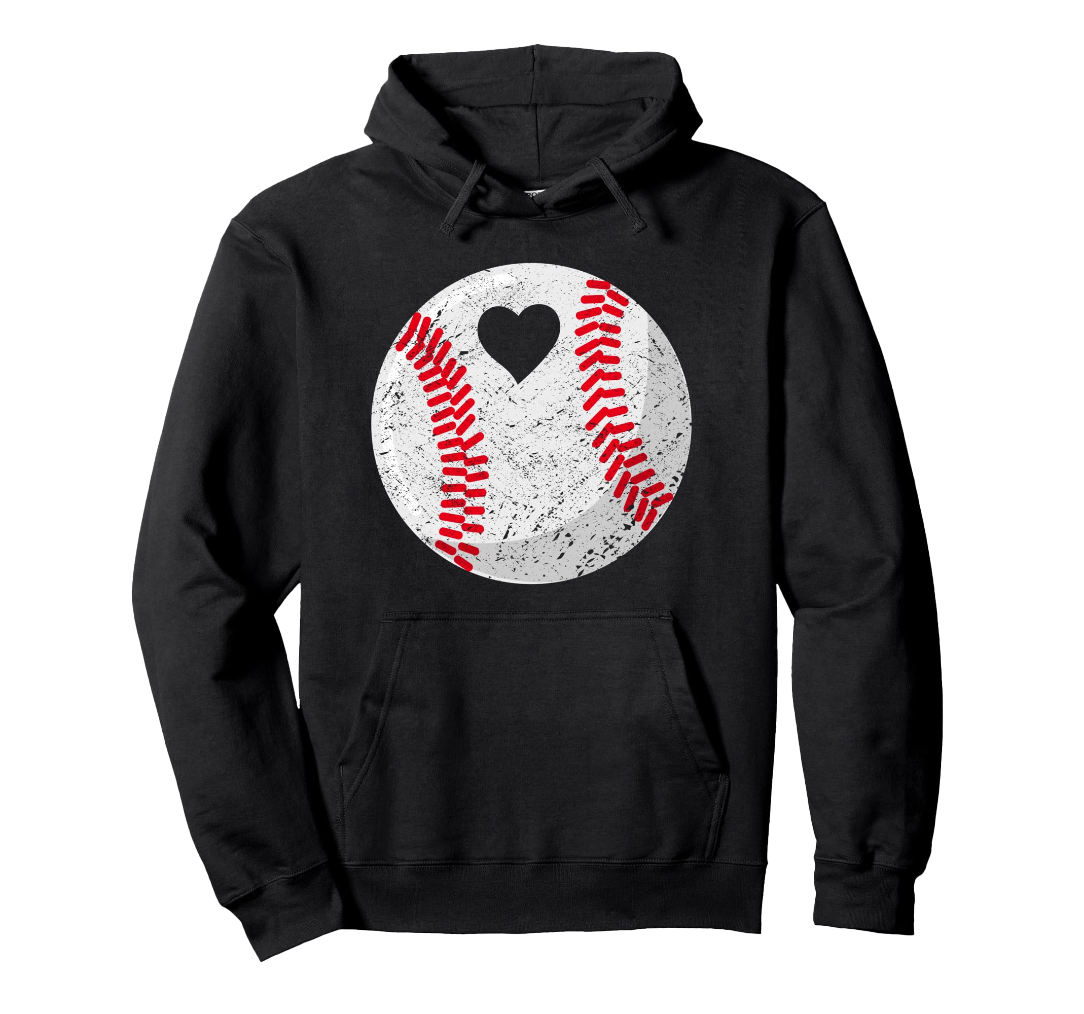 Baseball Heart Mom Dad Hoodie - Aesthetic Graphic Men Women - T-Shirt, Sweatshirt, Hoodie