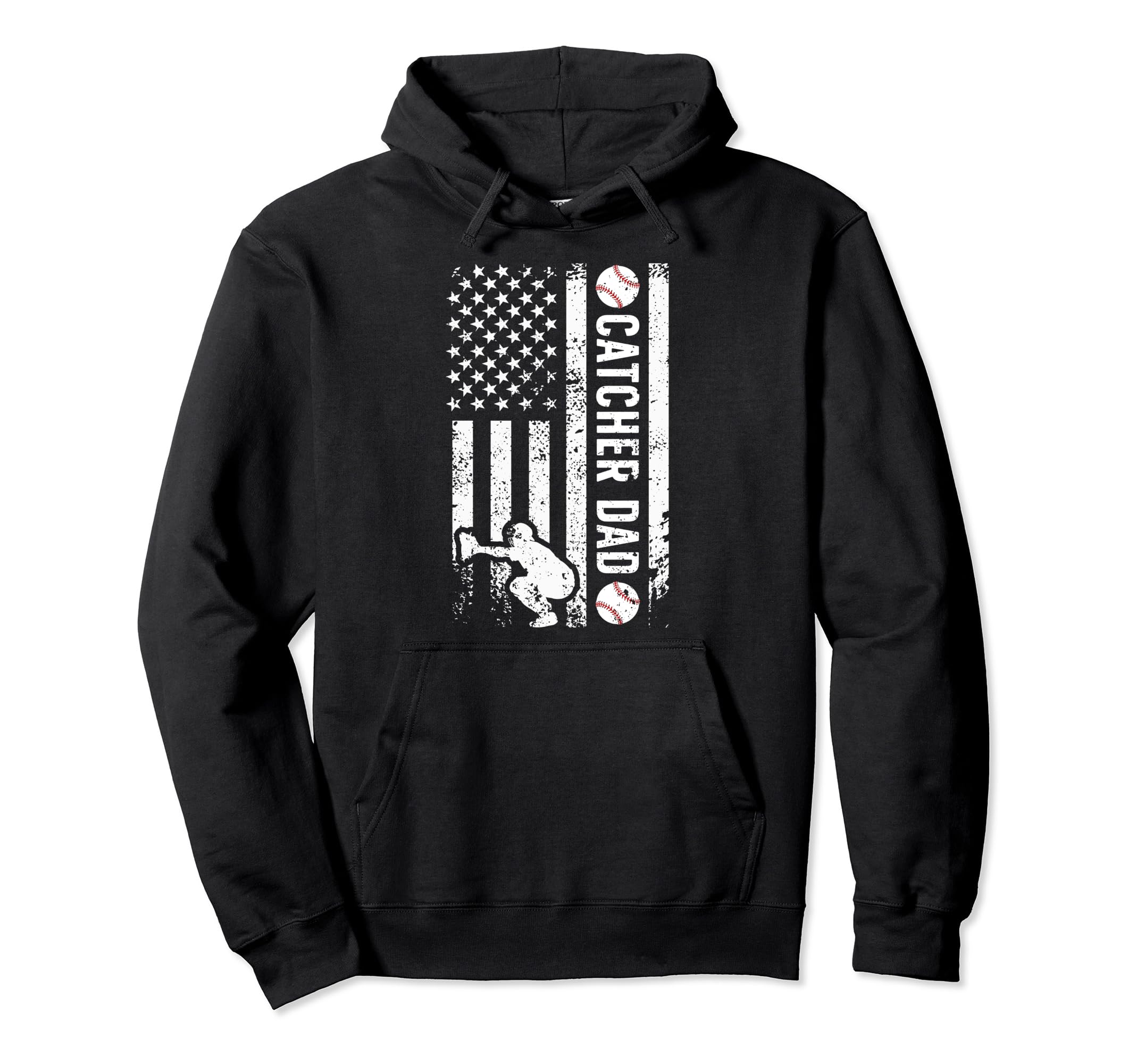 Baseball Catcher Dad Baseball Catcher Hoodie - Graphic Print for Adults - T-Shirt, Sweatshirt, Hoodie