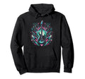 Electric Guitar Vaporwave Vivid 80S 90S Hoodie - Minimalist Print Unisex - T-Shirt, Sweatshirt, Hoodie