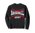Baseball Aunt Laces Little Sweatshirt - Fun Novelty Design Men Women - T-Shirt, Sweatshirt, Hoodie