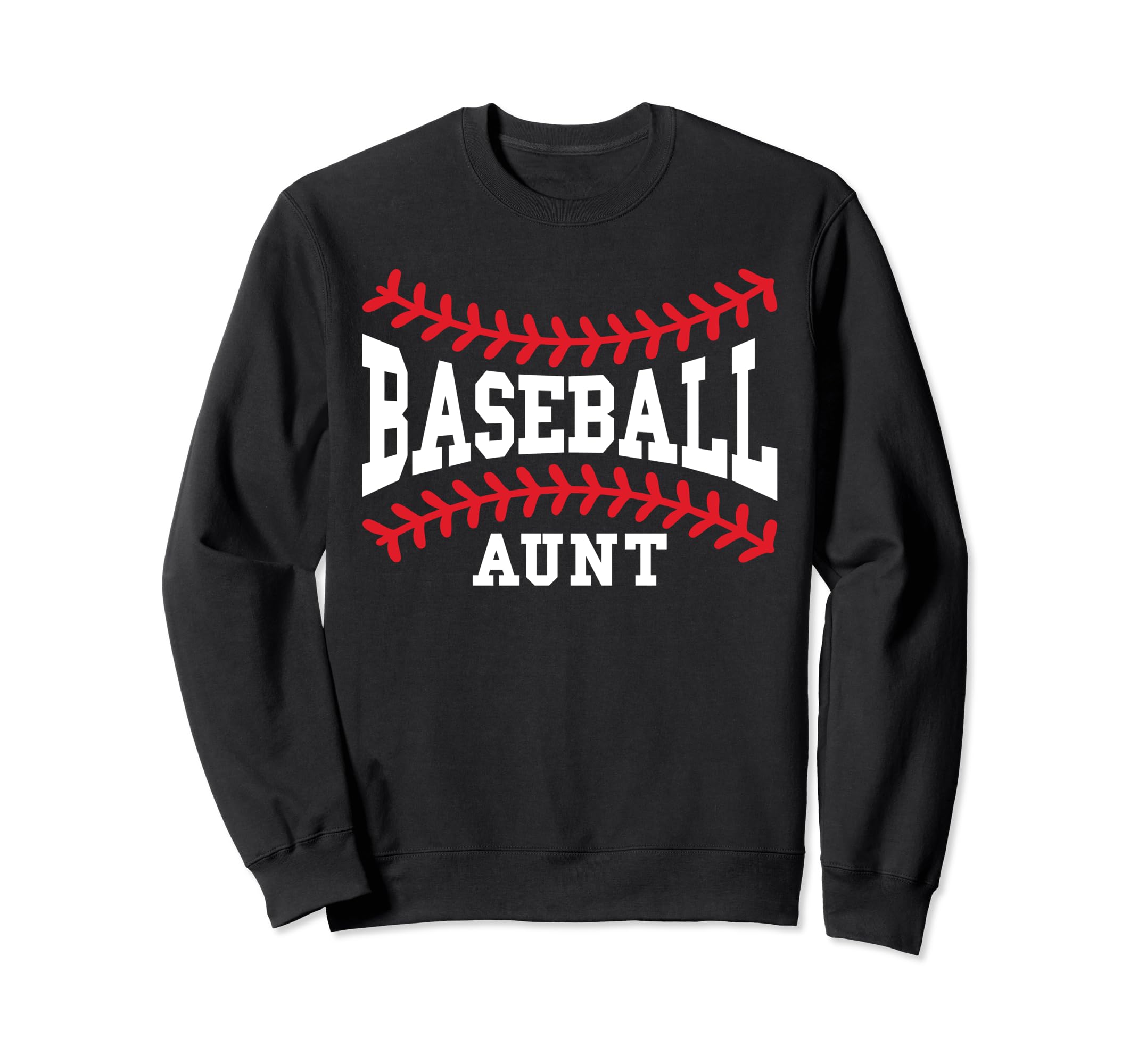 Baseball Aunt Laces Little Sweatshirt - Fun Novelty Design Men Women - T-Shirt, Sweatshirt, Hoodie
