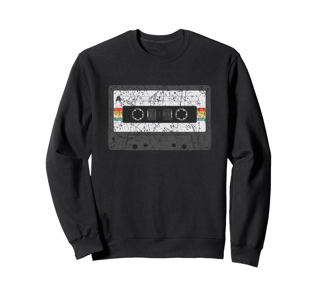70S 80S 90S Cassette Tape Illustration Sweatshirt - Custom Art Print Unisex - T-Shirt, Sweatshirt, Hoodie