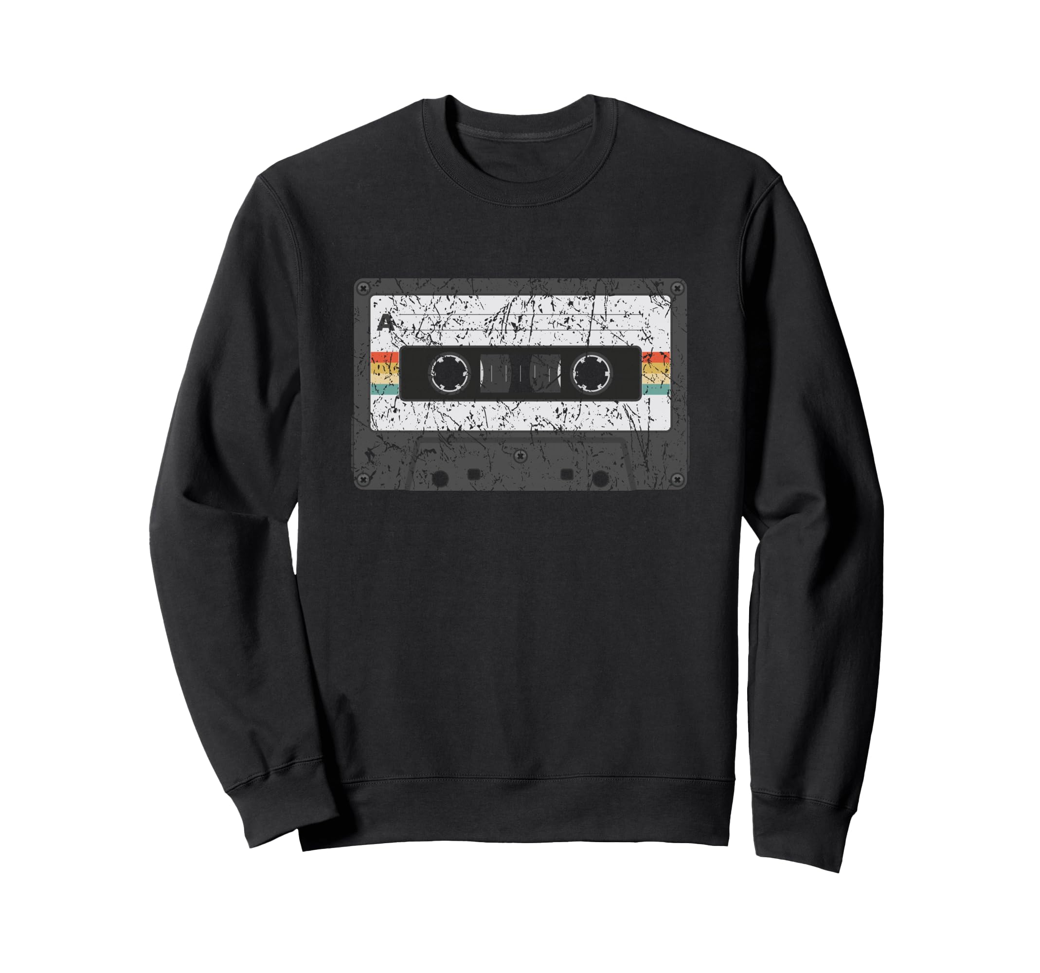 70S 80S 90S Cassette Tape Illustration Sweatshirt - Custom Art Print Unisex - T-Shirt, Sweatshirt, Hoodie