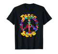 Distressed Peace Love 60S 70S T-Shirt - Custom Art Print Men Women - T-Shirt, Sweatshirt, Hoodie
