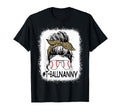 Bleached T Ball Nanny Life Messy Bun T-Shirt - Novelty Apparel for Adults - T-Shirt, Sweatshirt, Hoodie